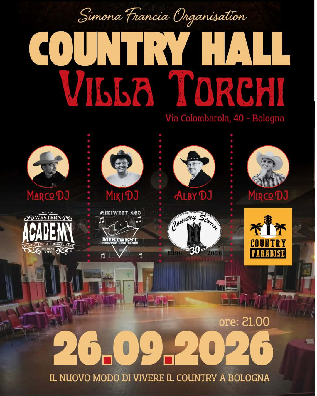 Locandina Evento Country